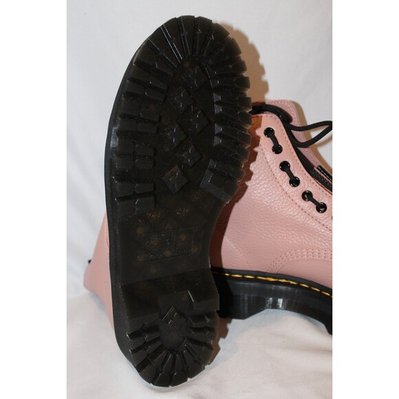 NIB Dr. Martens SINCLAIR MILLED LEATHER PLATFORM BOOTS $240 PINK - Picture 6 of 6